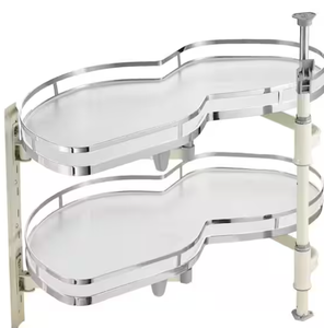 lot 25 image: VEVOR Swing Left Blind Corner Cabinet Pull Out for 36 in. Cabinet 2 Tier Swing Tray Soft Close Cloud Blind Kitchen Cabinet