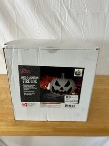 lot 52 image: Jack O Lantern Fire Log - MSRP $30