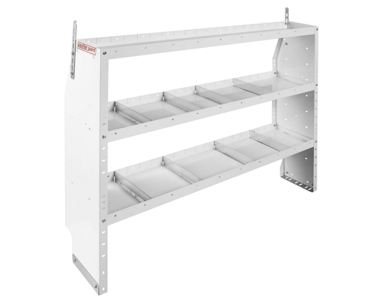 lot 1395 image: Weather Guard Adjustable 3-Shelf Unit, White, 9356-3-03