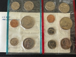 lot 63 image: 1980 P & D Mint Set