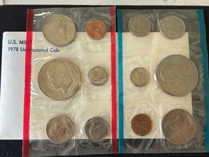 lot 10 image: 1978 P & D Mint Set