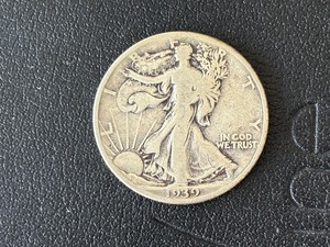 lot 35 image: 1939 Walking Liberty Half Dollar