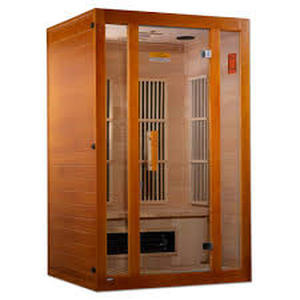 lot 31 image: Maxxus Lifesauna Aspen Upgraded 2-Person Electric Infrared Sauna with 6 Dual Tech Infrared Heaters and Chromotherapy    Customer Returns See Pictures