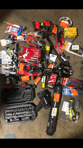 lot 15 image: Lot of Assorted Hand Tools and Hardware Various Models and Conditions Customer Returns See Pictures