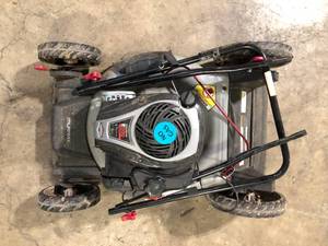lot 37 image: Murray 21 in. 140 cc Briggs and Stratton Walk Behind Gas Push Lawn Mower with Height Adjustment and Prime N Pull Start For Parts  Customer Returns See Pictures