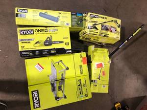 lot 43 image: Lot of Ryobi Power Tools and Hardware Various Models and Conditions Customer Returns See Pictures