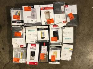 lot 44 image: Lot of Assorted Digital Door Locks and Handles Various Models and Conditions Customer Returns See Pictures
