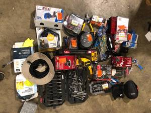 lot 57 image: Lot of Assorted Tools Hardware and General Merchandise Various Models and Conditions  Customer Returns See Pictures