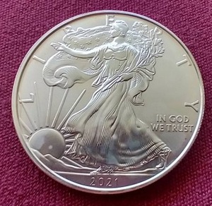 lot 30 image: 2021 American Silver Eagle - Type 1