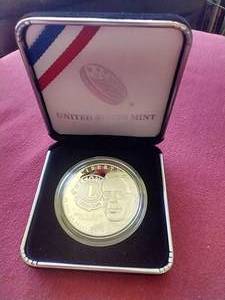 lot 61 image: 2017 Lions Club Commemorative Silver Dollar