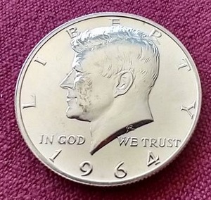 lot 71 image: 1964 Proof Kennedy Half Dollar