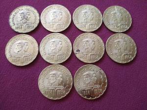 lot 92 image: (10) 1958 Minnesota Centennial 50c Tokens