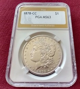1878-CC Morgan Dollar - PGA MS63 - Nice!