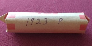 lot 116 image: 1923 Wheat Penny Roll