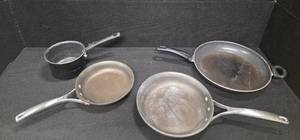 lot 2026 image: Assortment of 4 Pots and Pans