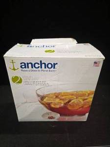 lot 2063 image: ANCHOR Ladle and 7qt. Punch Bowl