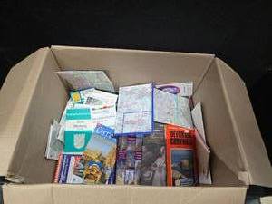lot 2065 image: Big box of European Maps and Memorabilia.  From across many different countries