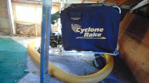 lot 2 image: Cyclone Rake by Jet Path Vacuum System, 6.5 Briggs and Stratton