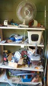 lot 36 image: Contents of Gardening Shelf