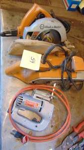 lot 59 image: B&D Jig Saw, Sander and Skill Saw
