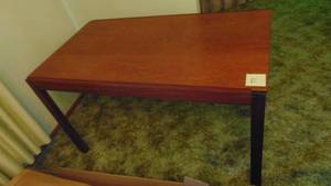 lot 77 image: Expandable Table 30 x 52 x 29. Extra Pull-Out Leaf is 19.5