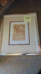 lot 135 image: Framed Don Quixote Etching by Salvador Dali with COA, 14 x 16 Frame Size, Plate Size 5 x 6.5
