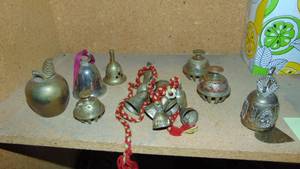 lot 154 image: Collection of Brass Bells