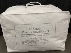 Bokser Home All Season Feather Down Duvet King/Cal King
