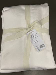 Bokser Home Linen Curtain Panels and King Duvet Cover Set