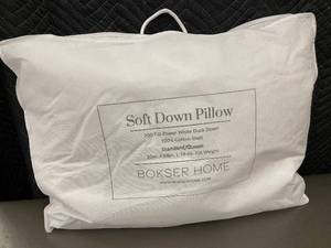 lot 24 image: Bokser Home Soft Down Pillow StandardQueen 700 Fill Power
