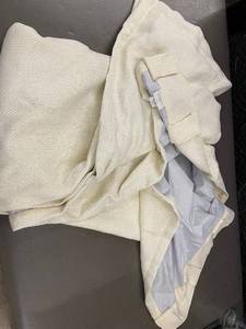 lot 47 image: Threshold Asheville Blackout Curtain, Cream, 62 x 50 Inches