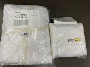 lot 61 image: Lot of White 100% Cotton Percale Kitchen Textiles, With Stains