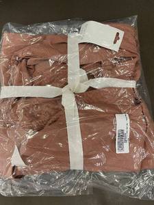 lot 98 image: 100 Percent French Linen Bathrobe Small Medium Clay