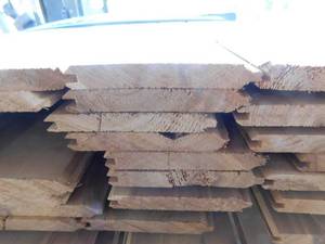 lot 9 image: 1 x 6 Western Red Cedar Tongue & Groove WP-4 V-Groove Gap Reversible - 1,592 Linear Feet