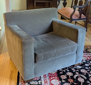 lot 4 image: ML - Room & Board Upholstered Armchair