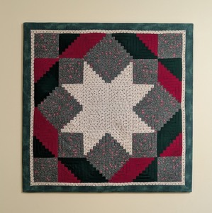 lot 43 image: BR - Handmade Patchwork Quilt Wall Hanging
