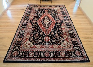 lot 48 image: ML - Traditional Area Rug 56 x 87 Floral Medallion Pattern