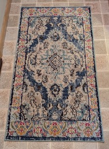 lot 119 image: ML - Safavieh Monaco Accent Rug 22 x 4 Navy Light Blue