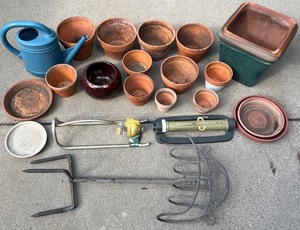 lot 157 image: Garden Tool and Planter Collection