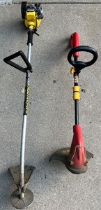 lot 161 image: McCulloch MAC 60 Gas Trimmer and Homelite 13in Electric Trimmer Set