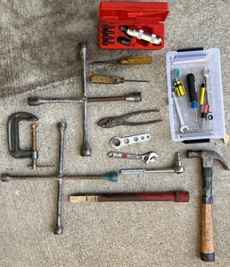 lot 169 image: Assorted Hand Tools Lot with Tekton Impact Driver Set, Cross Wrenches, and More