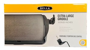 lot 126H image: LL - BELLA Extra Large 10.5x20 Inch Griddle with Removable Temperature Control