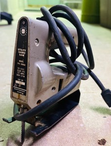lot 139H image: S - Lot of 2 Vintage Power Tools Montgomery Ward Utility Sabre Saw and Craftsman Sander
