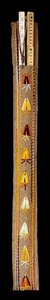 lot 171H image: LL - Pair of 36-Inch Wooden Yardsticks with Woven Sleeve Cover