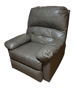 lot 16H image: LL - Gray Recliner Chair with Plush Cushioning