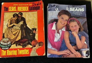 lot 33X image: LL - Set of 2 Sears Catalogs 1927 Reprint and 1993 SpringSummer Edition