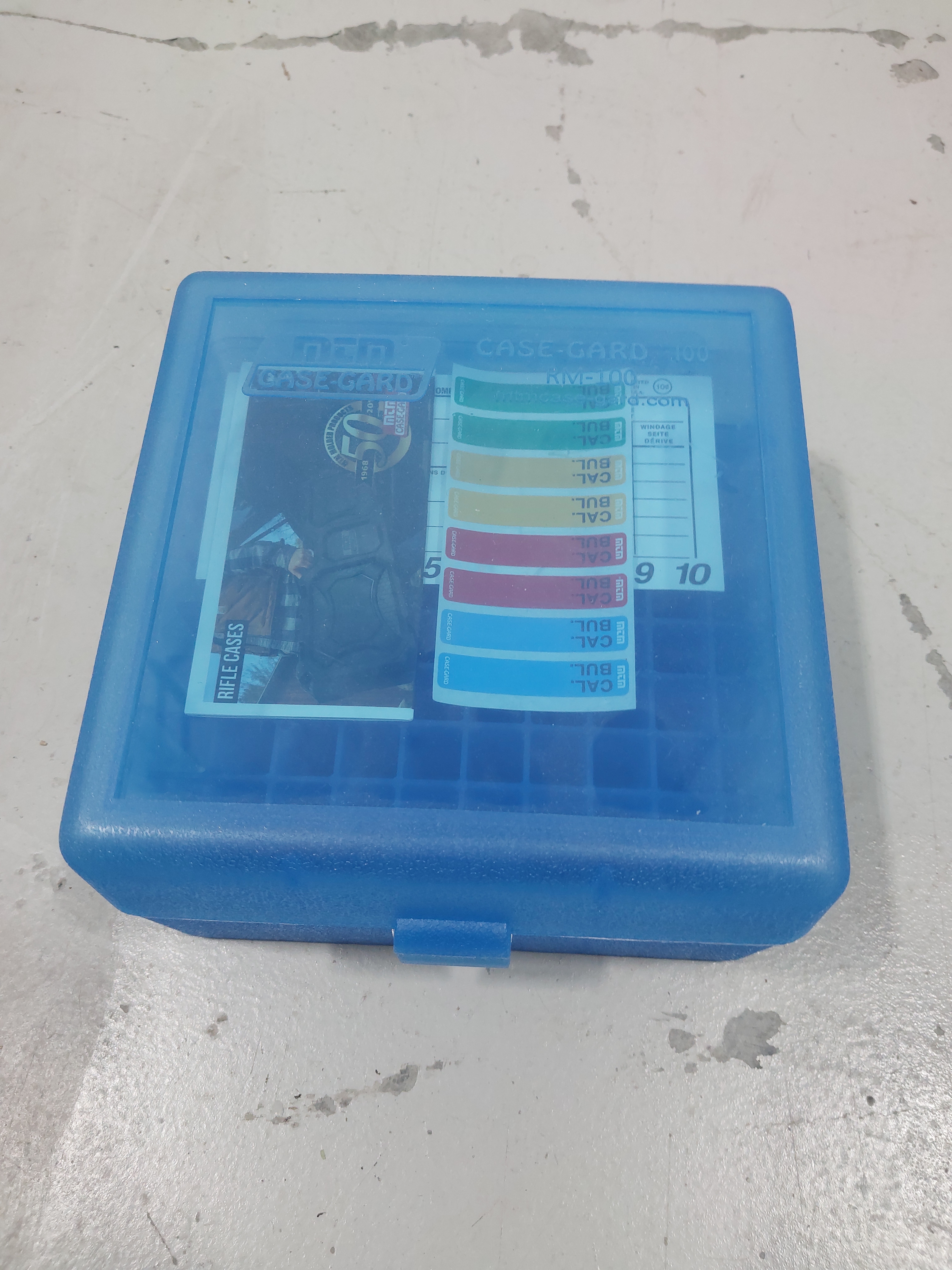 lot 108 image: MTM Case Gard 100 Rifle Ammo Case