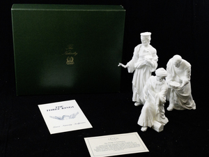 lot 1 image: Lenox The Three Kings Nativity Sculptures with Original Box and Paperwork