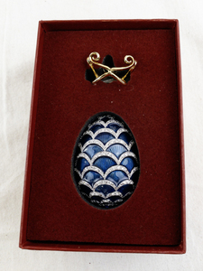 lot 24A image: Imperial Treasures Four Seasons Decorative Egg with Stand and Box