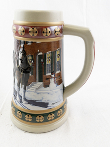 lot 87C image: 1994 Budweiser Hometown Holiday Stein with Box and Certificate